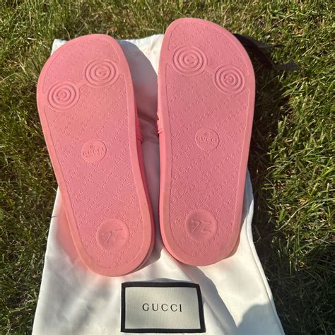 ebay gucci pink slides|Gucci slides pink price.